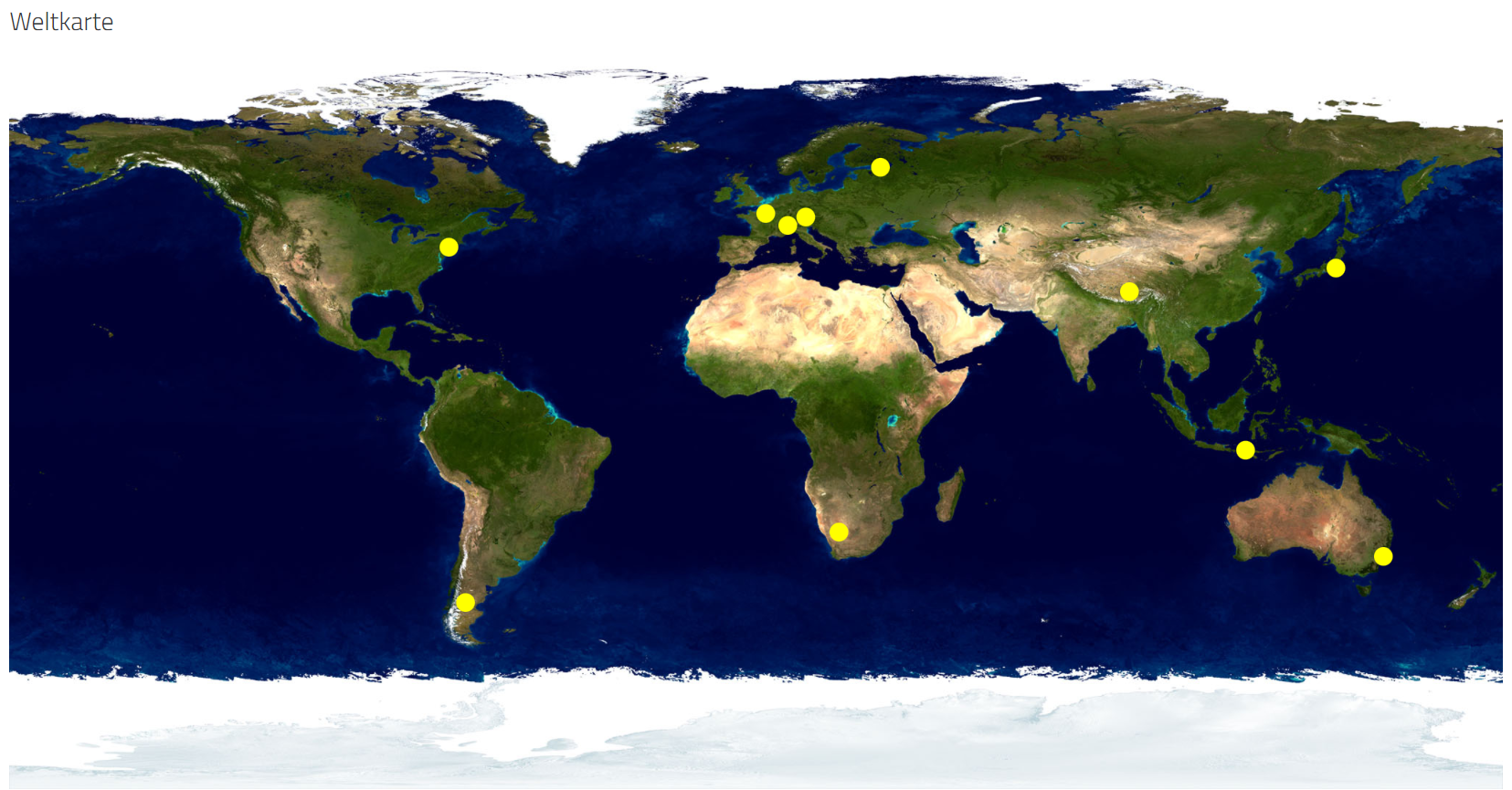 Moodle: Karte mit Geographischen Koordinaten (Datenbankvorlage)